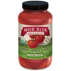 MUIR GLEN: Sauce Tomato Herb Chunky, 23.5 OZ