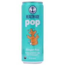 HEALTH ADE: Kombucha Ginger Fizz, 12 FO