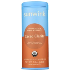 SUNWINK: Superfd Pwdr Clrty Cacao, 4.2 oz