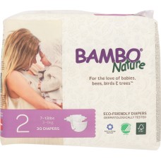 BAMBO NATURE: Diaper Baby Size 2, 30 pk