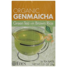 EDEN FOODS: Tea Genmaicha Green Org, 16 bg