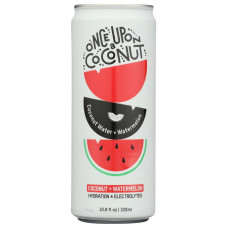 ONCE UPON A COCONUT: Premium Coconut Water Plus Watermelon, 10.8 fo