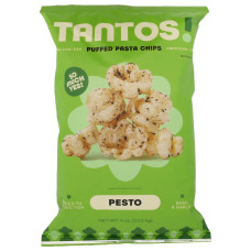 TANTOS: Pesto Puffed Pasta Chips, 4 oz