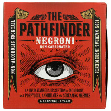THE PATHFINDER: Non Alcoholic Negroni Cocktail 4 Cans, 27.2 fo
