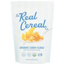 THE REAL CEREAL CO: Organic Corn Flakes, 8.4 oz