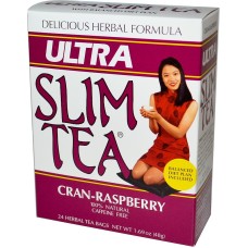 HOBE: Tea Slim Ultra Cran Raspberry, 24 bg