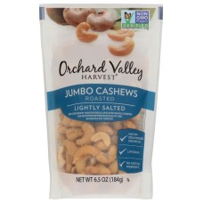 ORCHARD VALLEY HARVEST: Nuts Cashew Jumbo, 6.5 OZ