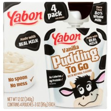 YABON: Pudding Vanilla To Go, 12 OZ