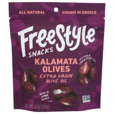 FREESTYLE SNACKS: Olives Kalamata Xtra Vgn, 4 OZ