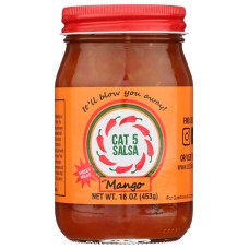 CAT 5 SALSA: Salsa Mango. 16 oz