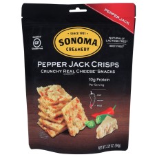 SONOMA CREAMERY: Crisp Cheese Pepper Jack, 2.25 OZ