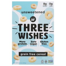 THREE WISHES: Cereal Unswt Grain Free, 8.6 OZ