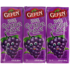 GEFEN: Grape Juice Box Brick 3 Pack, 20.25 oz