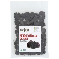SUNFOOD SUPERFOODS: Olives Blk Btja Hrb & Ptd, 8 OZ