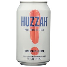 HUZZAH: Seltzer Rasberry Lemon, 12 FO
