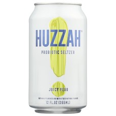 HUZZAH: Seltzer Pear Probiotic, 12 FO
