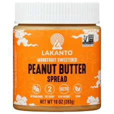 LAKANTO: Spread Peanut Butter, 10 oz