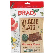 BRADS PLANT BASED: Flats Veggiie Tomato, 3 oz