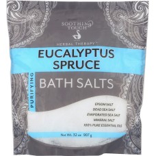 SOOTHING TOUCH: Bath Salt Eucalyptus, 32 oz