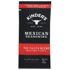 KINDERS: Seasoning Fajita Blend, 1 OZ