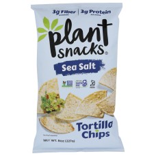 PLANT SNACKS BRAND: Chips Sea Salt, 8 oz