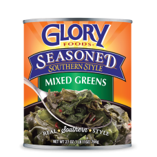 GLORY FOODS: Seasoned Mixed Greens, 27 oz