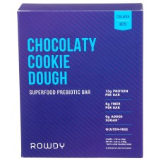 ROWDY BARS: Dough Cookie Choco Keto, 6.4 oz