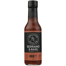 BRAVADO SPICE: Sauce Serrano & Basil Hot, 5 FO