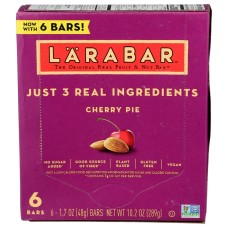 LARABAR: Bar Cherry Pie 6Pc, 10.2 OZ