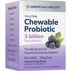 AMERICAN HEALTH: Probiotic Chew Grape, 30 tb