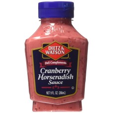 DIETZ AND WATSON: Horseradish Cranberry Sauce, 9 oz