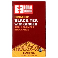 EQUAL EXCHANGE: Tea Black Ginger, 20 BG