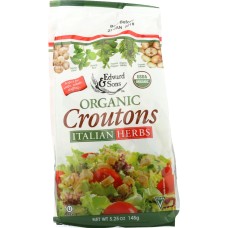 EDWARD & SONS: Crouton Ital Herb Org, 5.25 oz