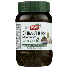 BADIA: Chimichurri Steak Sauce with Olive Oil, 16 oz BADIA: Chimichurri Steak Sauce with Olive Oil, 16 oz
