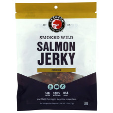 SEABEAR SMOKEHOUSE: Smoked Wild Salmon Jerky Peppered, 2.5 oz