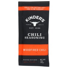 KINDERS: Seasoning Woodfired Chili, 1 OZ