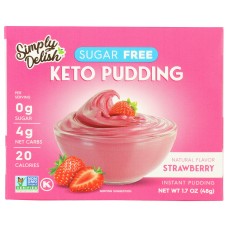 SIMPLY DELISH: Mix Pddng Pie Strwbr Nsgr, 1.7 OZ