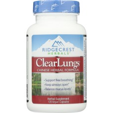 RIDGECREST HERBAL: ClearLungs Chinese Herbal Formula, 120 vc
