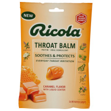 RICOLA: Throat Balm Caramel Drops, 34 pc