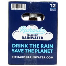 RICHARDS RAINWATER: Water Sparkling 12Pk, 144 FO