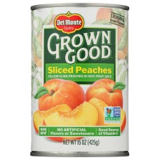 DEL MONTE: Peaches Sliced In Juice, 15 OZ