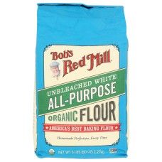 BOB'S RED MILL: Unbleached White All Purpose Organic Flour, 5 lb