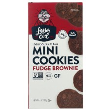 LESSER EVIL: Cookie Fudge Brownie, 4.4 oz