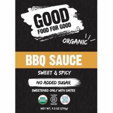 GOOD FOOD FOR GOOD: Sweet And Spicy BBQ Sauce, 9.5 oz