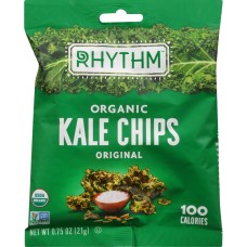 RHYTHM SUPERFOODS: Chip Kale Original Org, 0.75 oz
