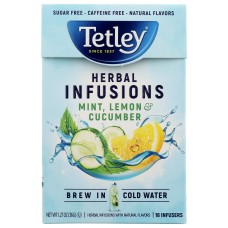 TETLEY: Tea Mint Lemon Cucumber, 16 ea