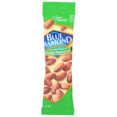 BLUE DIAMOND: Whole Natural Almond Tube, 1.5 oz