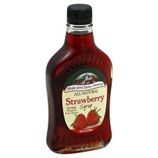 MAPLE GROVE: Syrup Natural Strawberry, 8.5 oz