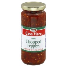 CASA VISCO: Hot Chopped Peppers, 12 oz