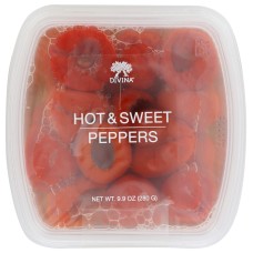 DIVINA: Peppers Hot And Sweet, 9.9 OZ